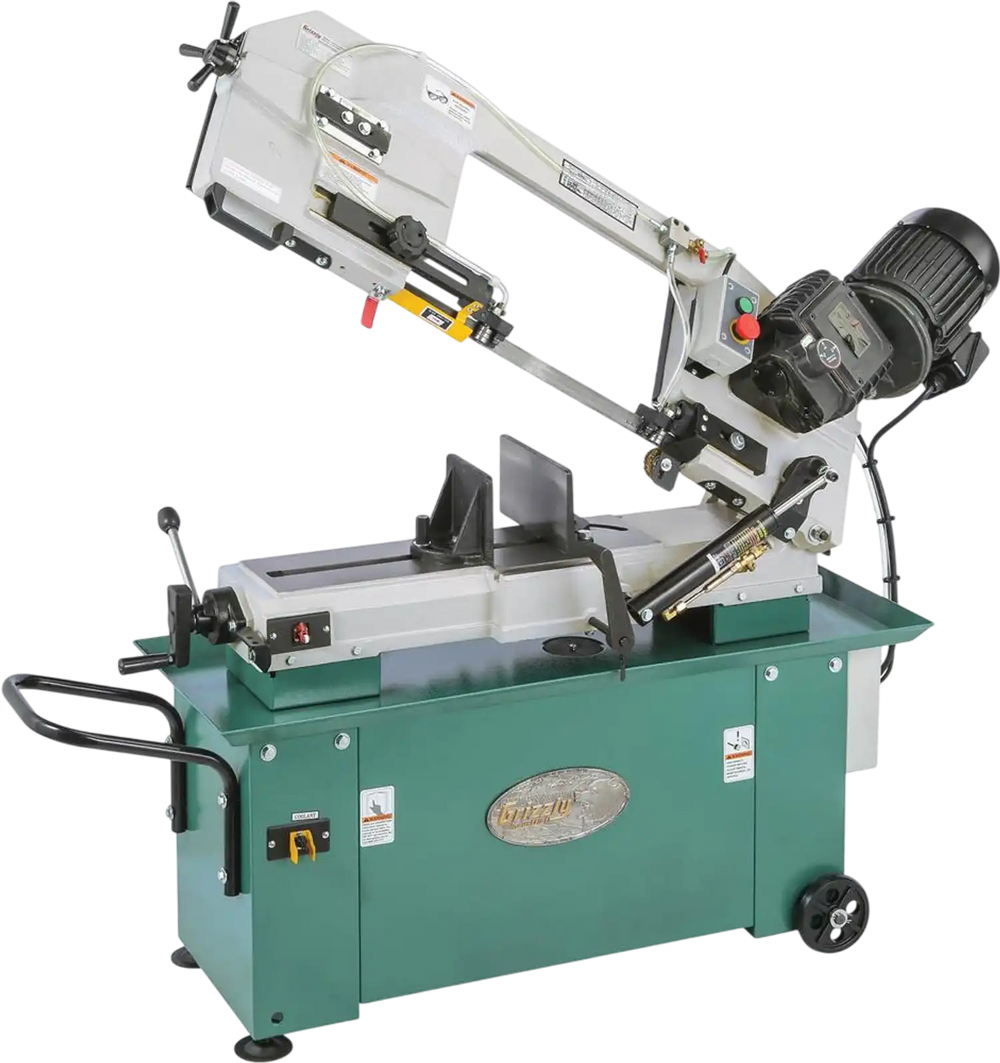 Grizzly G9743 - 7" x 12" 1-1/2 HP Horizontal Metal Cutting Bandsaw
