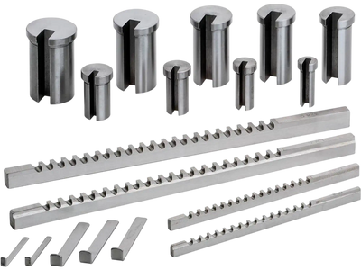Grizzly G9774 Broaches 18 pc HSS Keyway Broach Set New