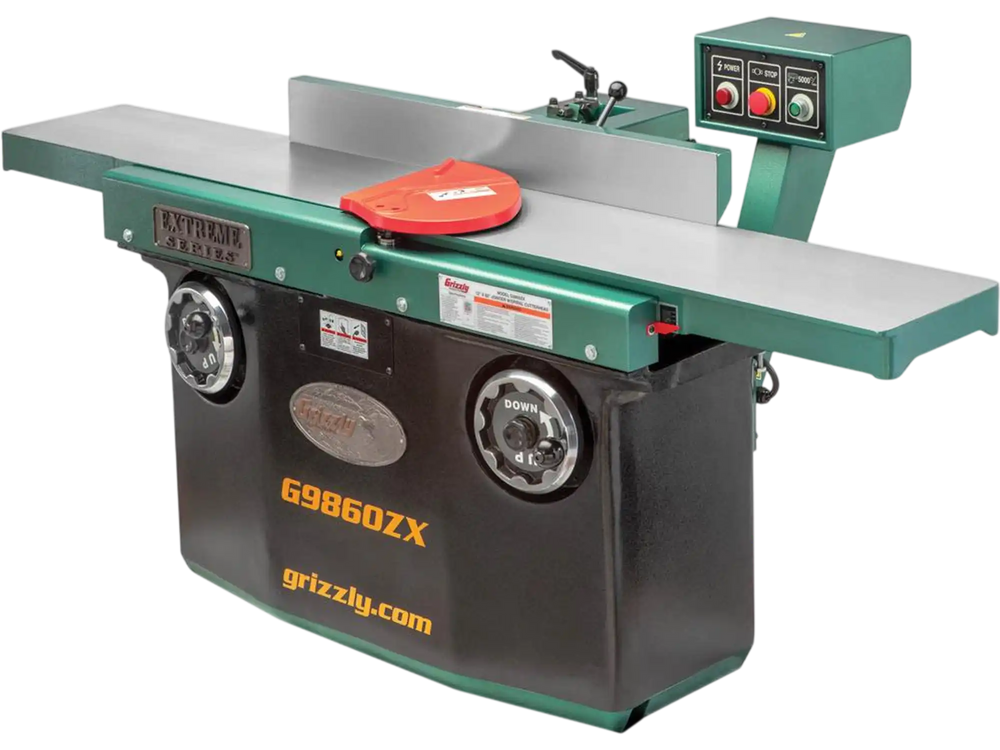 Grizzly G9860ZX - 12" x 80" Z Series Jointer w/ Spiral Cutterhead