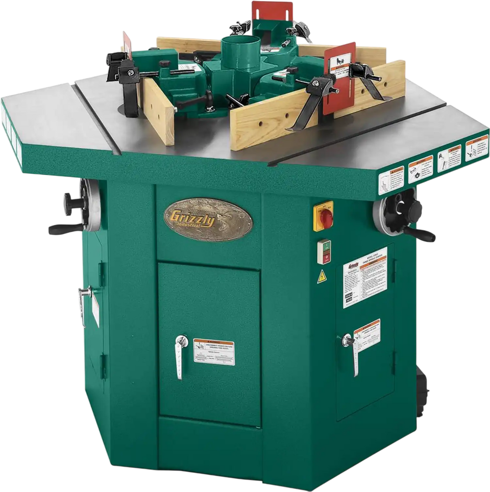 Grizzly G9933 - 3 HP Three-Spindle Shaper