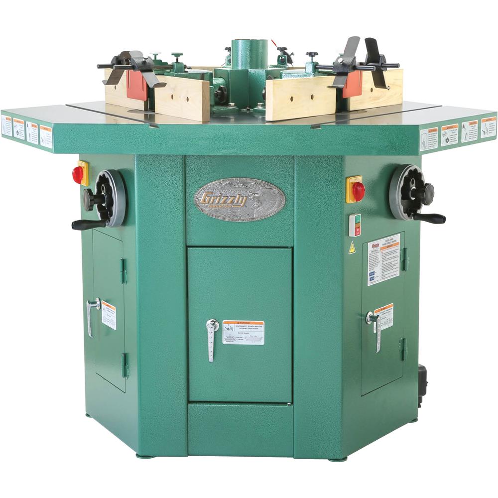 Grizzly G9933 - 3 HP Three-Spindle Shaper