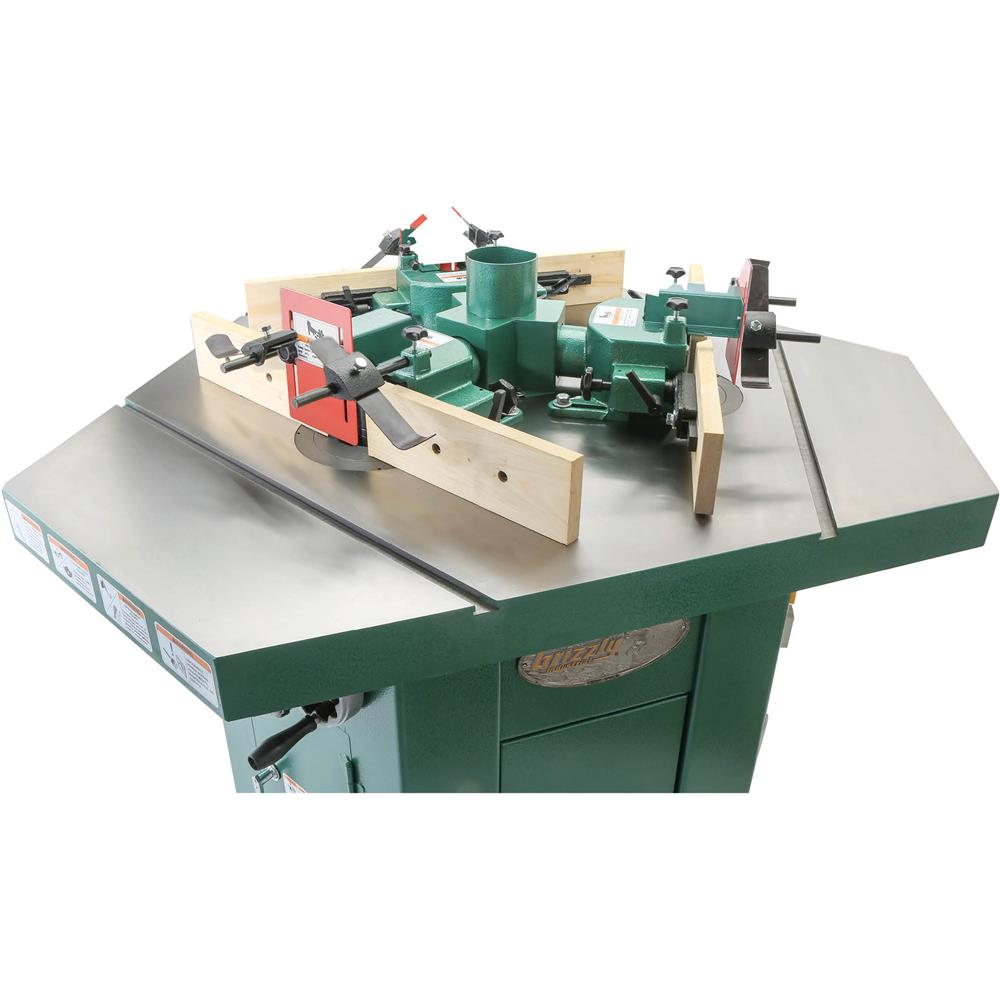 Grizzly G9933 - 3 HP Three-Spindle Shaper