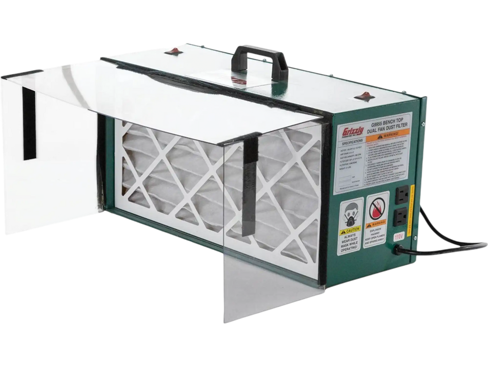 Grizzly G9955 - Benchtop Dual Fan Air Filter
