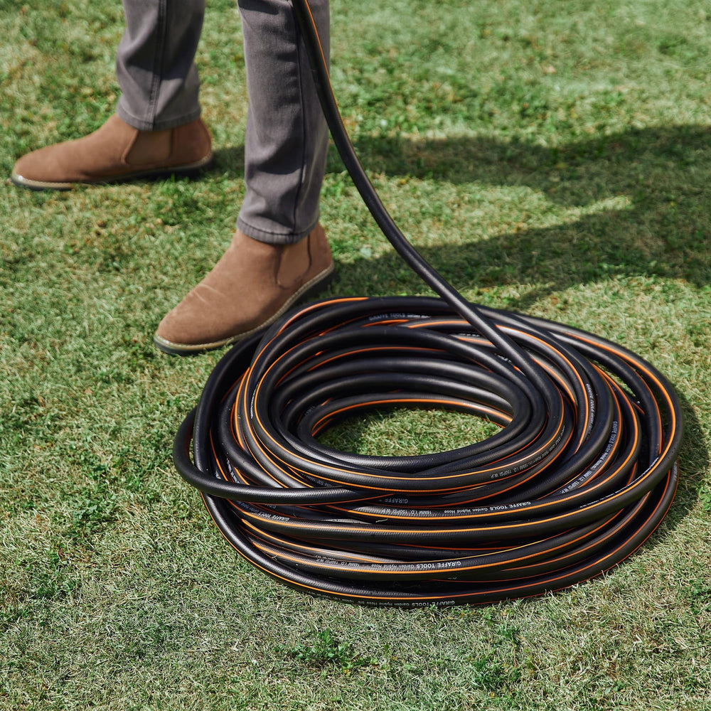 Giraffe Tools Hybrid Garden Hose with Swivel Handle 3/4" 12ft-100t New