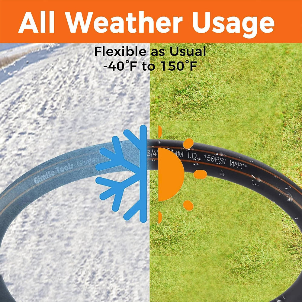 Giraffe Tools Hybrid Garden Hose with Swivel Handle 3/4" 12ft-100t New