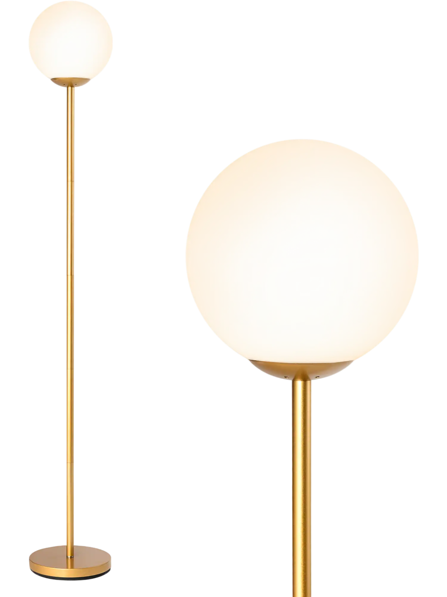 Costway Glass Globe LED Floor Lamp 01825763 New