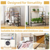 Rolling double rods garment rack in black and gold, adjustable for clothing or plants, ideal for laundry or balcony use.