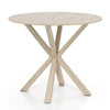 36 Inch Wood Dining Table with Intersecting Pedestal Base for 2-4 People-Gray - Gallery View 1 of 1