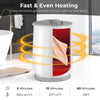 Towel warmer bucket in gray with fast heating, 5.5-gal capacity, and auto shut off for safe bathroom use.