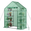 Portable 4 tier walk-in plant greenhouse with 8 shelves, featuring a rust-resistant design for optimal plant growth.