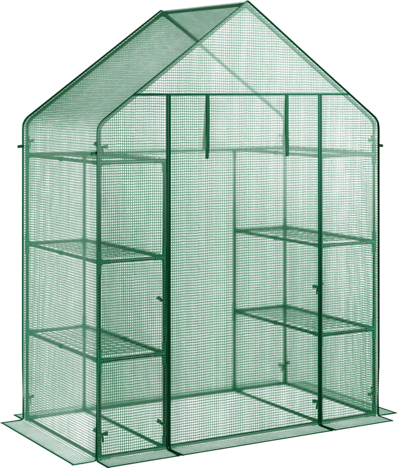 Costway Portable 4 Tier Walk-In Plant Greenhouse 8 Shelves 56170893 New