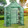 Portable 4 tier walk-in plant greenhouse with 8 shelves, designed for optimal sunlight and plant growth in your garden.