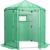 Walk-In Hexagonal Greenhouse with PE Cover and Metal Frame