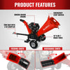 5 inch E-start ZONSEN 459cc Gasoline Engine Powered Wood Chipper ,  GS1500