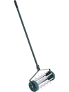 18 Inch Rolling Lawn Aerator with Anti-slip Handle and Tine Spikes