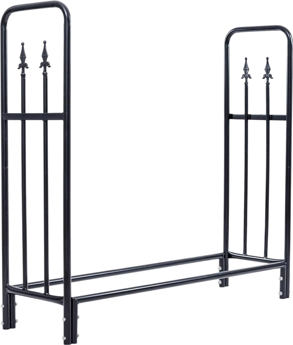 4 Feet Outdoor Heavy Duty Steel Firewood Wood Storage Rack