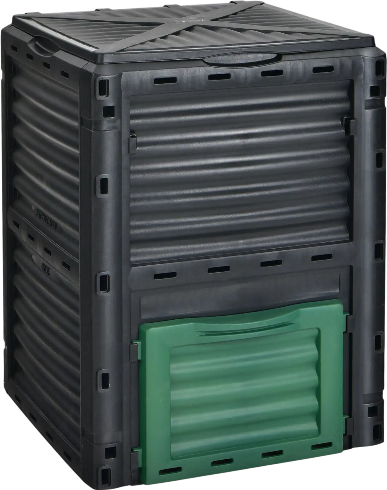 Costway 80-Gallon Outdoor Composter Large Lid Bottom Exit Door 83914752 New