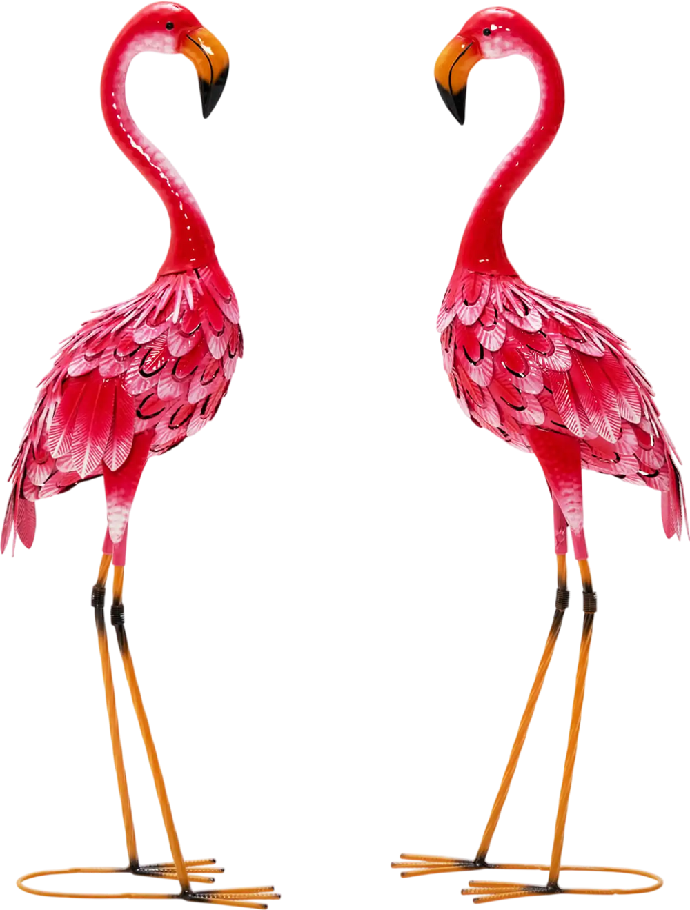 2-Piece Flamingo Garden Statue Set