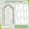 Garden arch arbor trellis in black for climbing plants, featuring a sturdy metal frame and elegant design for outdoor.