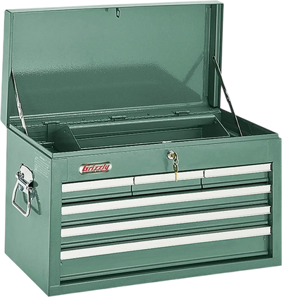 Grizzly H0838 Tool Chest 6-Drawer Top Tool Chest with Ball Bearing Slides New