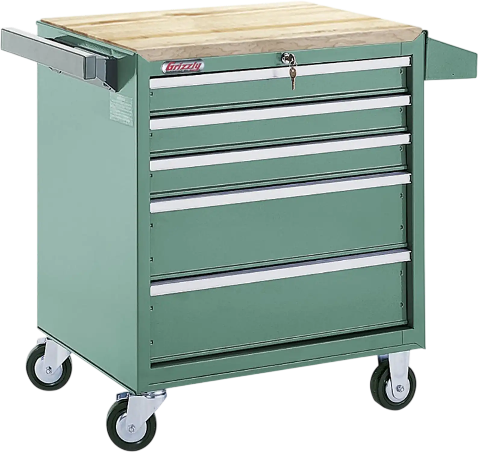 Grizzly H0840 Tool Cabinet 5-Drawer with Ball Bearing Slides New