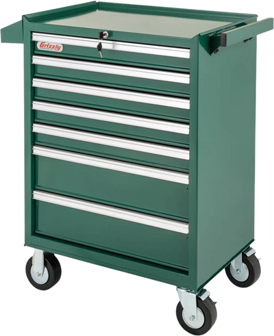 Grizzly H0842 Tool Cabinet 7-Drawer Ball Bearing Drawer Slides New