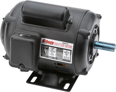 Grizzly H5373 Motor 1/2 HP Single-Phase 1725 RPM ODP 110V/220V for G4008-09 New