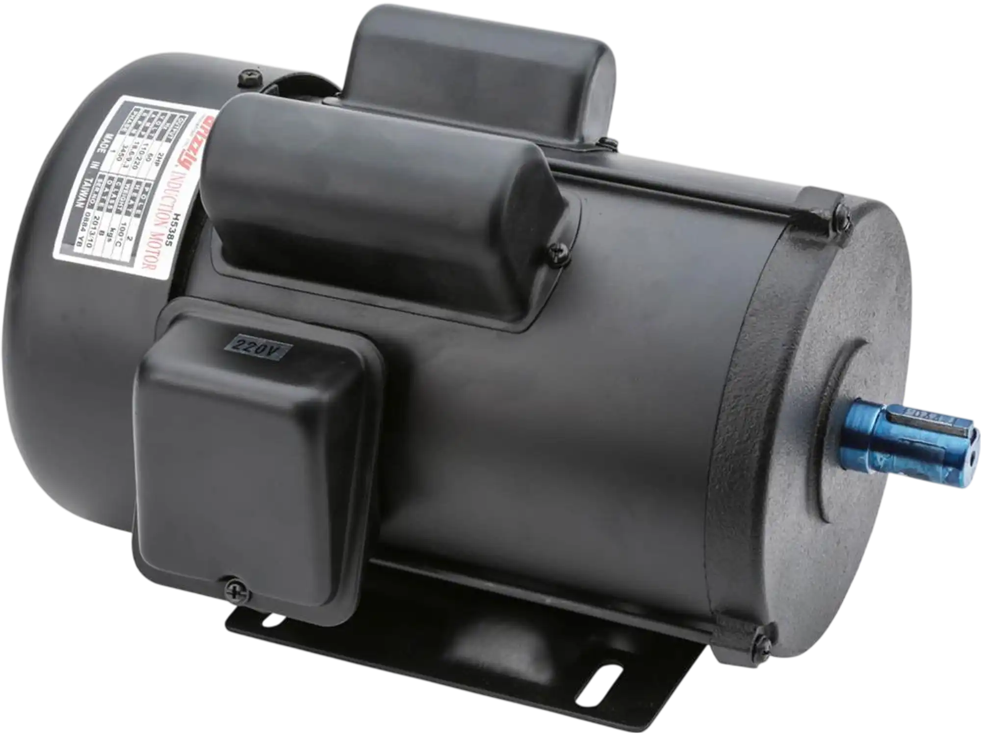 Grizzly H5385 Motor 2 HP Single-Phase 3450 RPM TEFC 110V/220V New