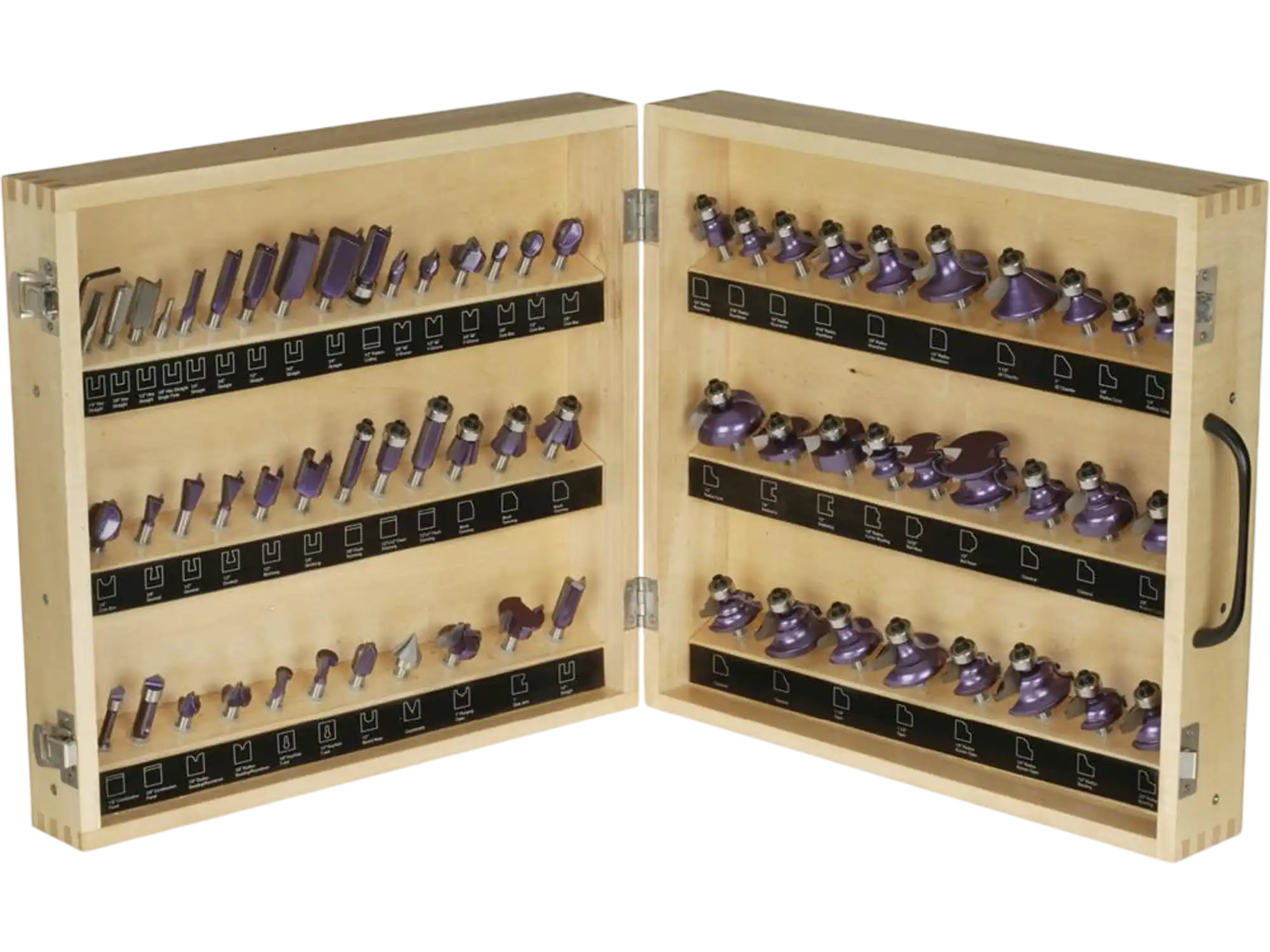 Grizzly H5542 Router Bit Set Super 66 Pc 1/4