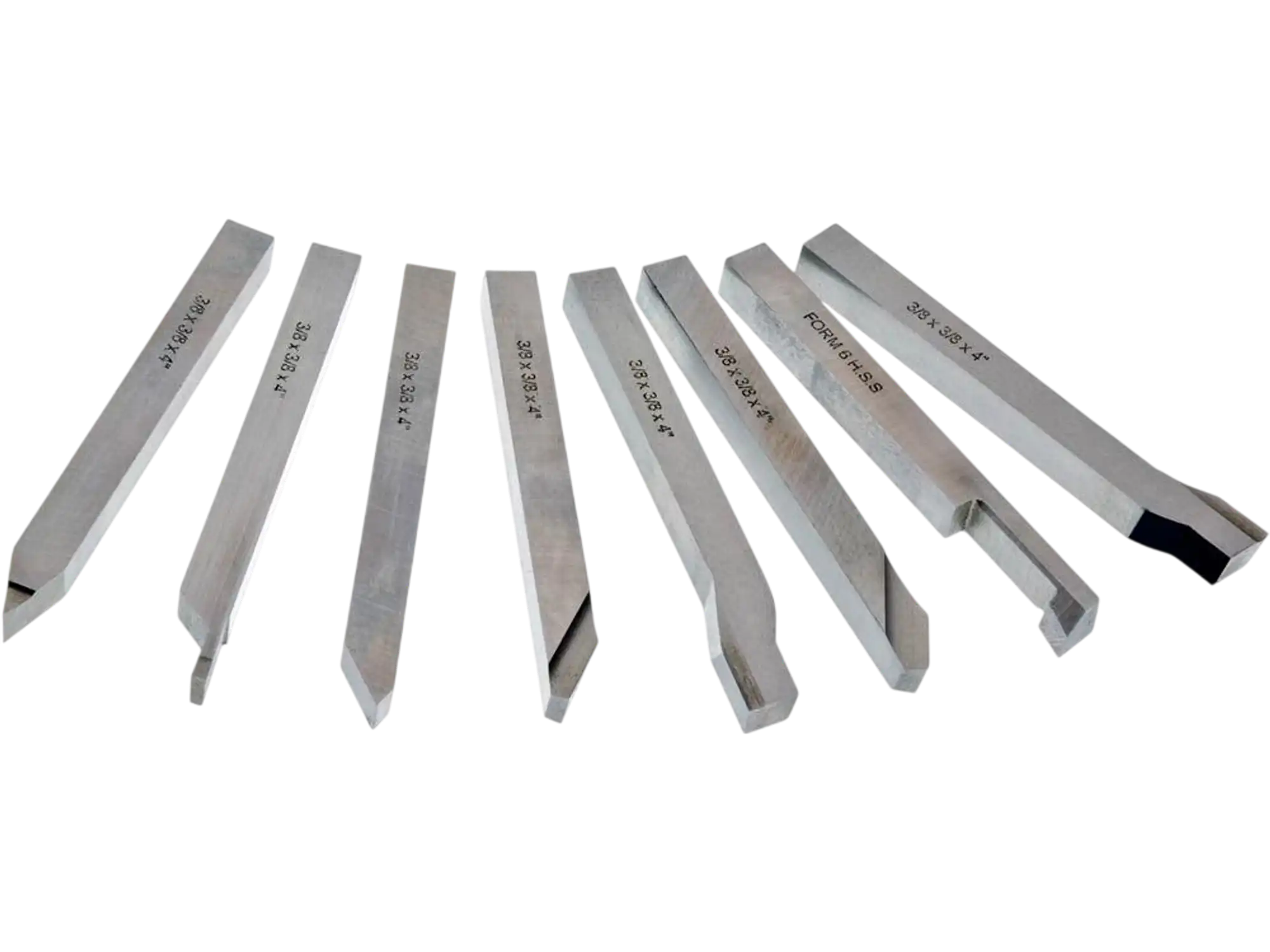 Grizzly H5687 Tool Bits 8 pc Ground HSS Tool Bit Set 3/8