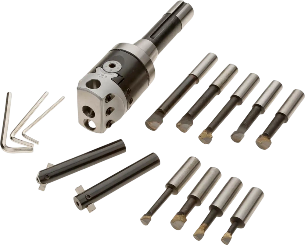 Grizzly H5939 - 18 pc. R-8 Boring Head Set