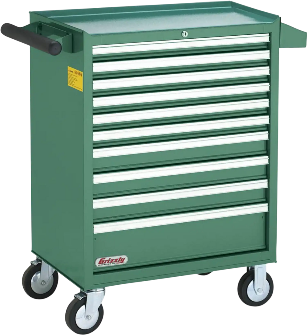 Grizzly H7730 - 10-Drawer Rolling Tool Cabinet