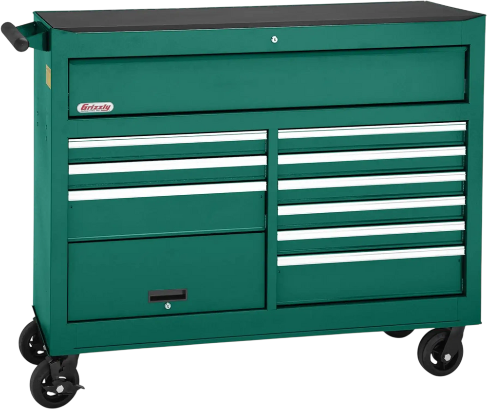 Grizzly H7742 - 53" 11-Drawer Tool Cabinet with Bulk Compartment