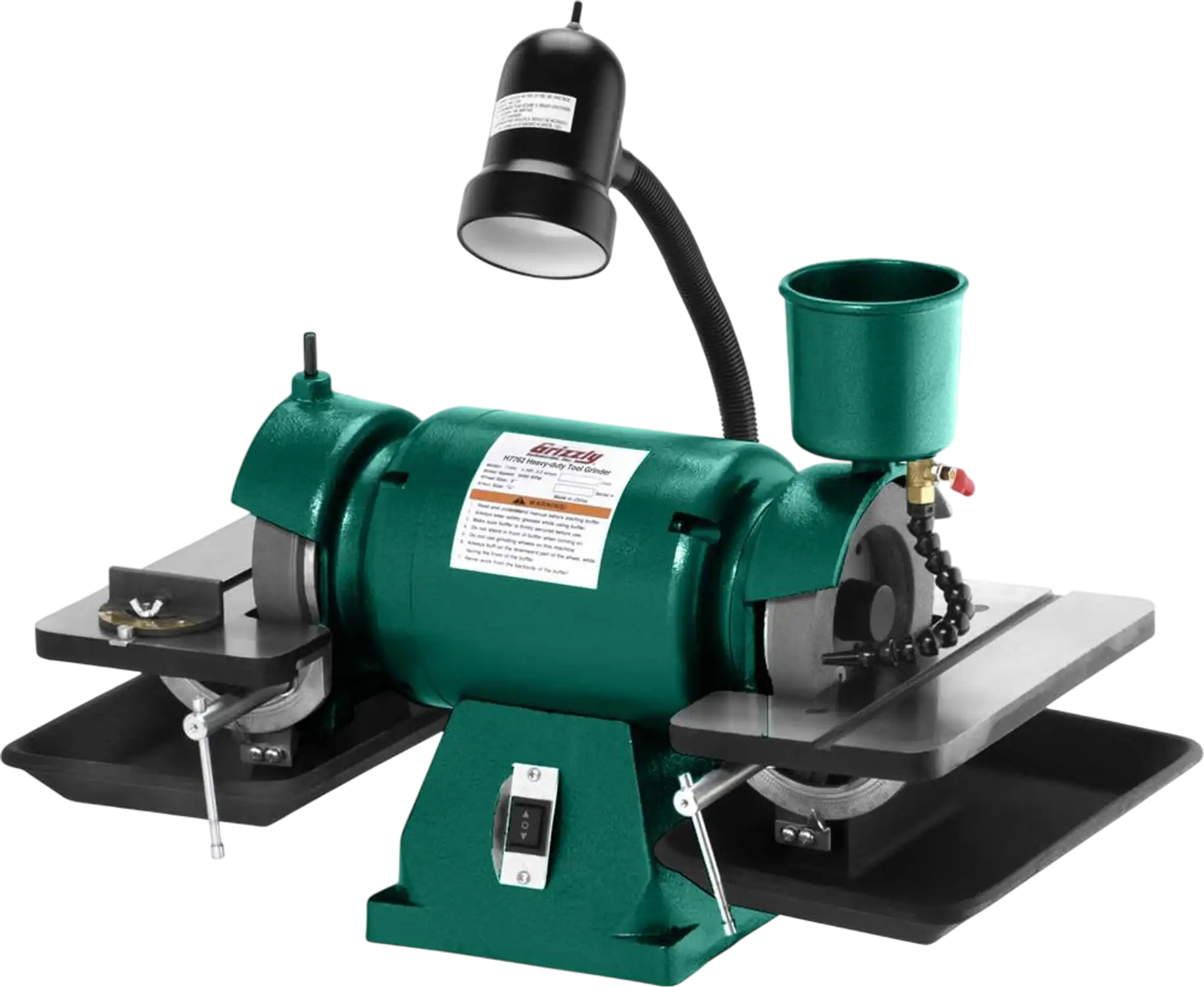 Grizzly H7762 Bench Grinder Heavy-Duty Tool Grinder New