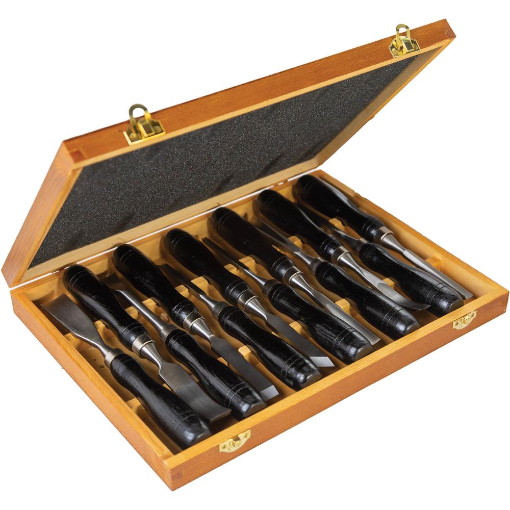Grizzly H7923 - 12-Pc. Carving Chisel Set