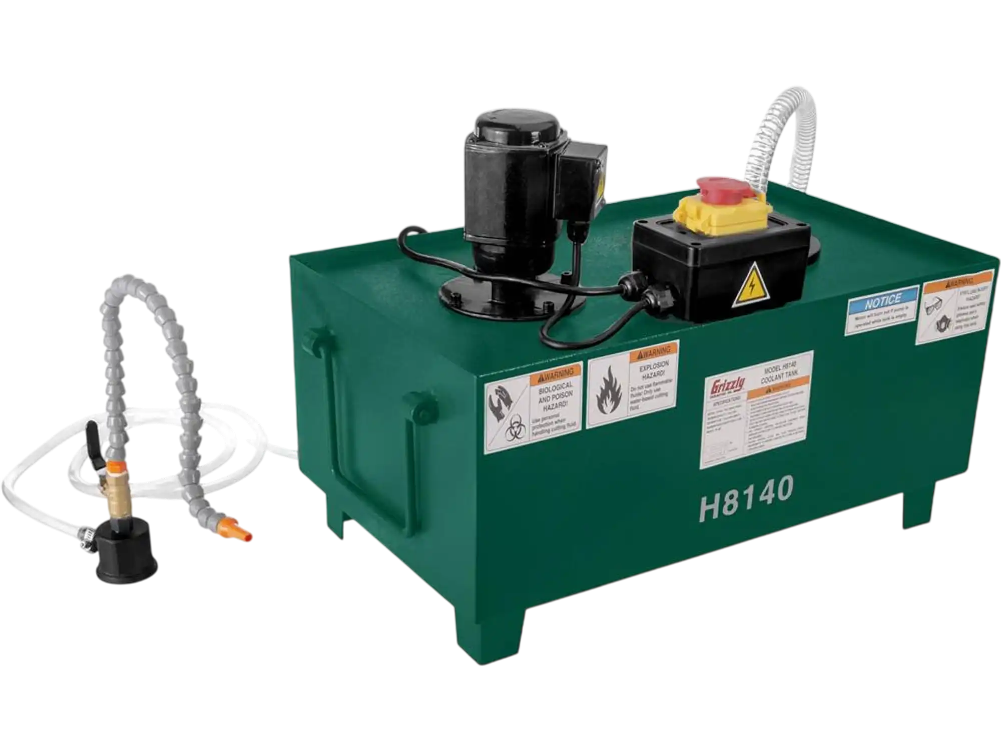 Grizzly H8140 Milling Accessories 7-Gallon Coolant Tank System New