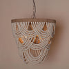 Parrot Uncle Hatfield Chandelier 4-Light Bohemia Style Wood Beaded New