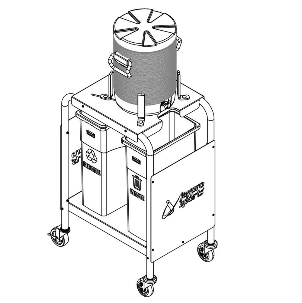 JayPro HCC-520 Hydration Cart for 10 Gal. Court Sideline Cooler New
