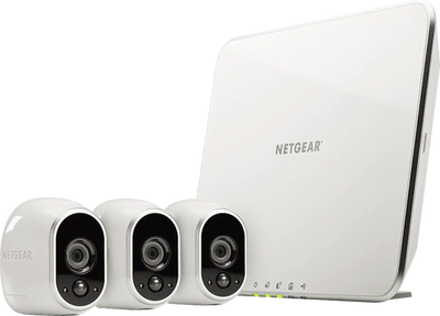 Arlo VMS3330 Video Server with 3 Outdoor cameras Night Vision 2.4 GHz Wireless New