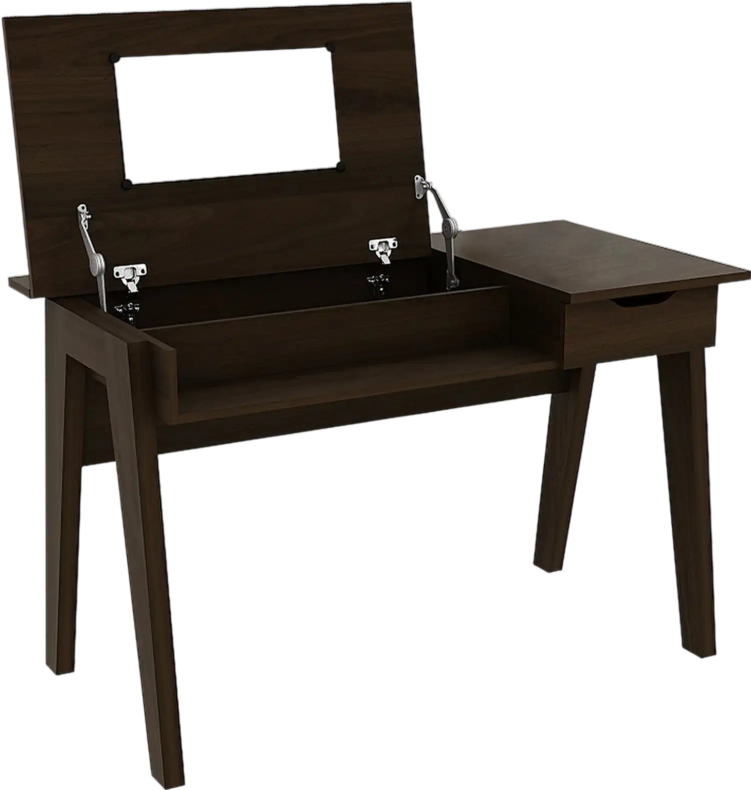 Costway Dressing Table Flip Mirror Storage Drawer Vanity 14306279 New