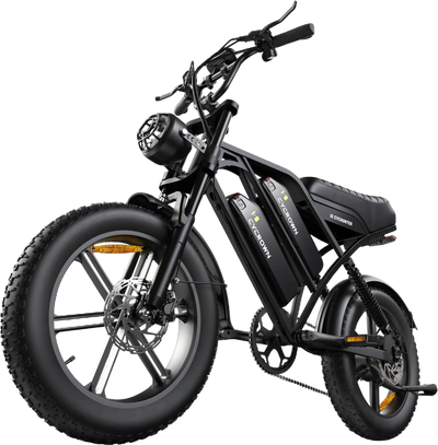 Cycrown CycHunter Pro Electric Bike Moped-Style Dual Battery 120 Mile Range 32 MPH 1500W New