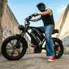 Cycrown CycHunter Pro Electric Bike Moped-Style Dual Battery 120 Mile Range 32 MPH 1500W New