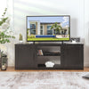 TV Stand with Double Barn Doors for TVs up to 65 Inch-Black - Gallery View 1 of 10