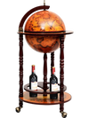 16th Century Wood Globe Wine Bar Stand