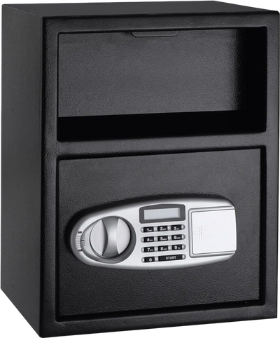 Costway Digital Front Load Deposit Safe Box Depository 94801326 New
