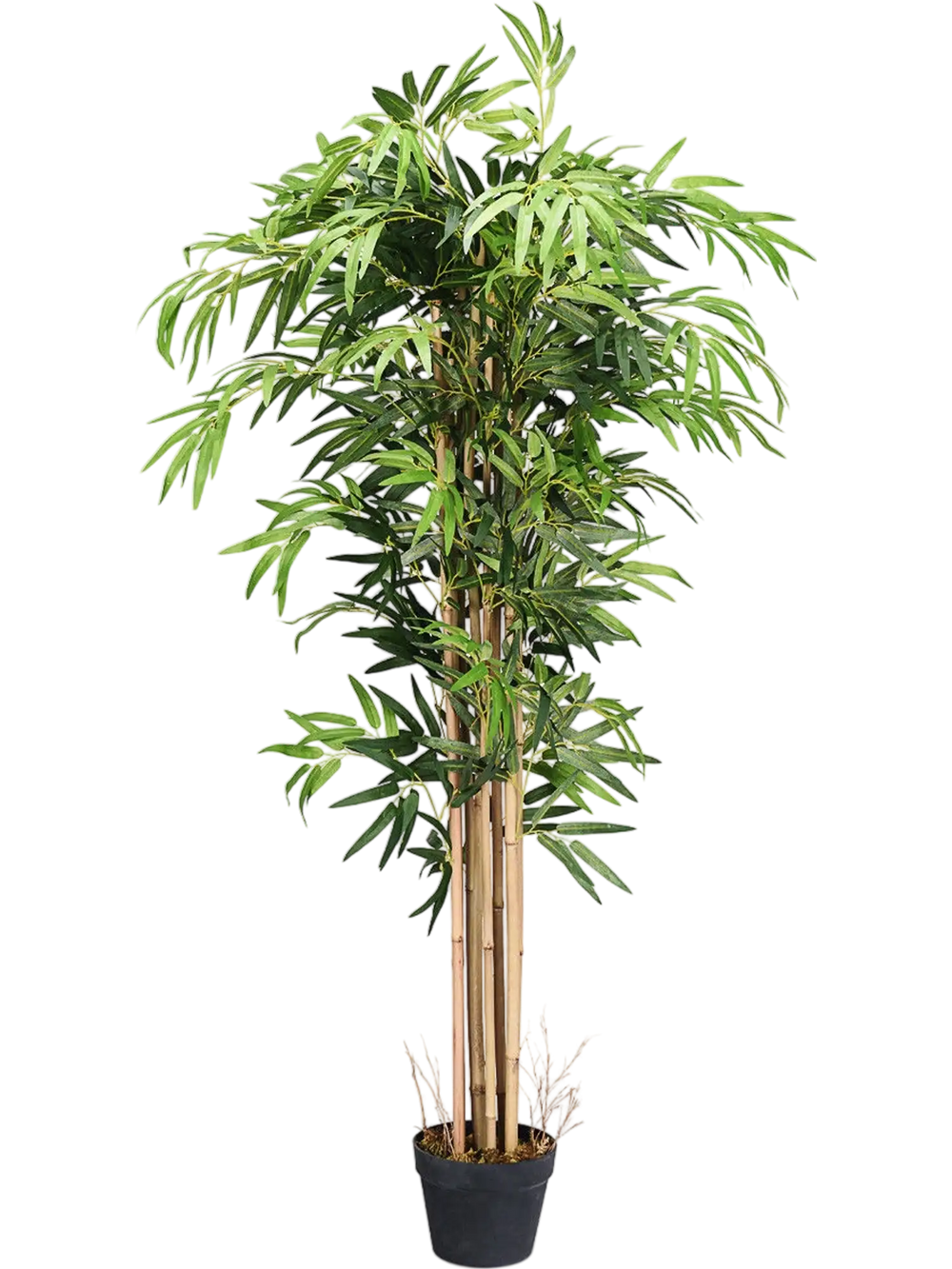 5-Feet Artificial Bamboo Silk Tree Indoor-Outdoor Decorative Planter