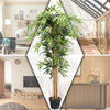 5-foot artificial bamboo silk tree with 8 trunks and 1095 leaves, perfect for indoor or outdoor decorative use.
