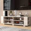 59 Inch Console Storage Entertainment Media Wood TV Stand-Oak - Gallery View 1 of 11