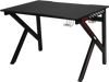 K-Shaped Gaming Desk with Cup Holder Headphone