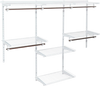 Adjustable Wall Mounted Closet Rack System with Shelf